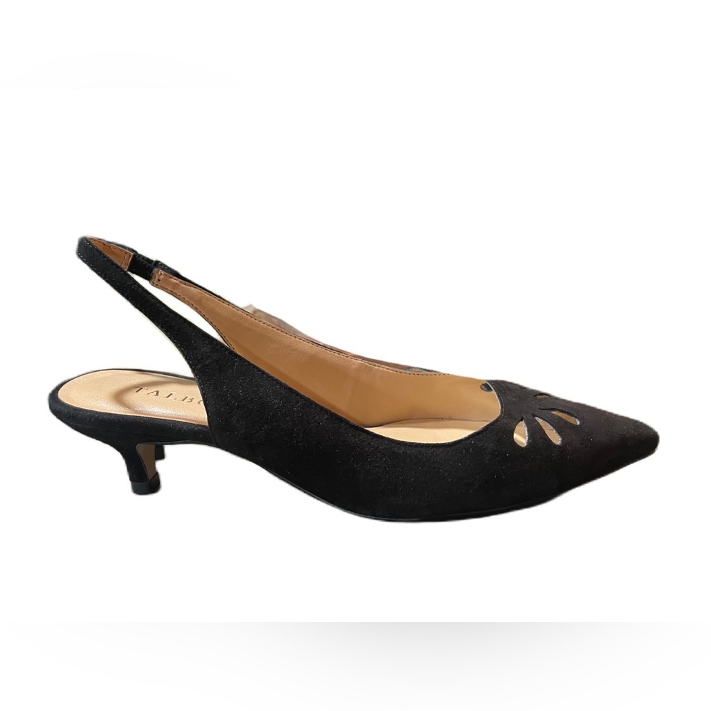 Talbots Black Heels Elegant Pointed-Toe Design